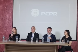 Entrevista coletiva da PC do Paraná (Foto: Reprodução/YouTube)