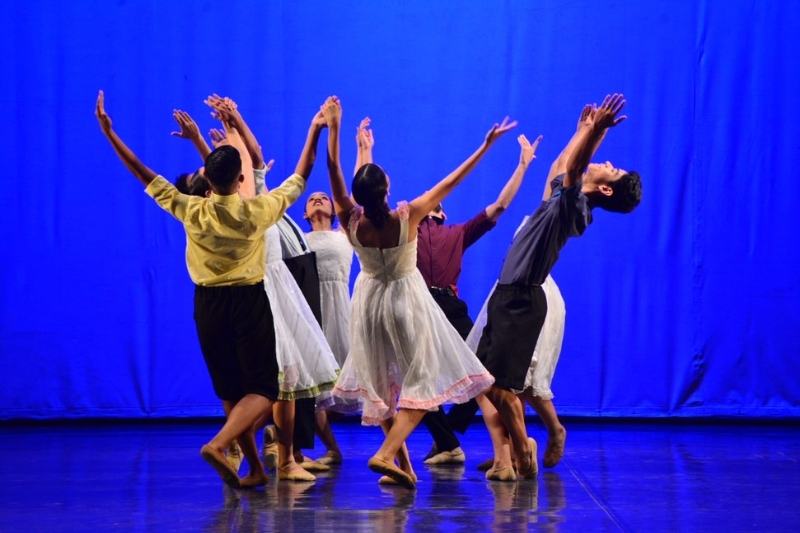 Grupo de dança no Festival Amazonas de Dança em 2019 (Foto: Michael Dantas/SEC)