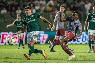 Fluminense venceu o Goiás e se manteve no G-4 (Foto: Marcelo Gonçalves/FFC)