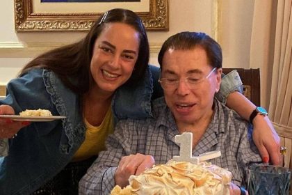 Silvia Abravanel com o pai, Silvio: gênio forte (Foto: Instagram/silviaabravanel)