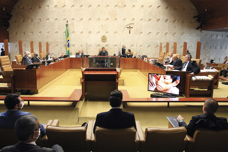 Plenário do STF: orientação para partidos mudarem estatuto (Foto: Nelson Jr./SCO STF)