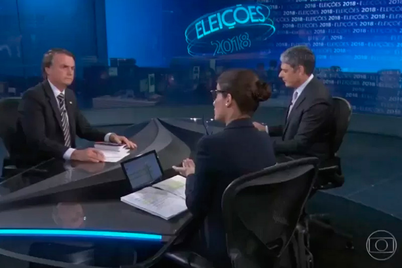 Jair Bolsonaro no JN