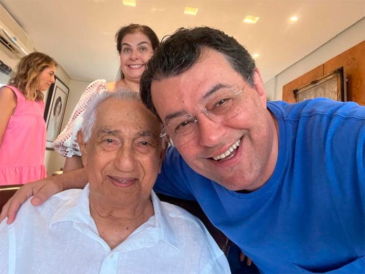 Eduardo Braga e o pai Carlos Braga