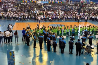 Evento de abertura da Copa Zico, na Arena Amadeu Teixeira (Foto: Reprodução)