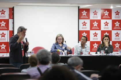 Reunião da Executiva do PT: redução na distribuição do fundo eleitoral (Foto: Paulo Pinto/AGPT)