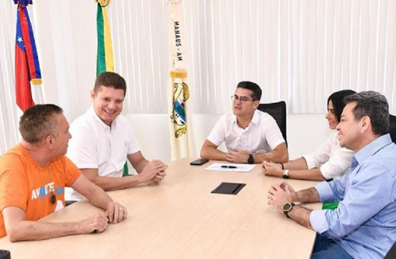 Reunião de David Almeida com os indicados a vice-governador (Foto: Reprodução/Instagram)