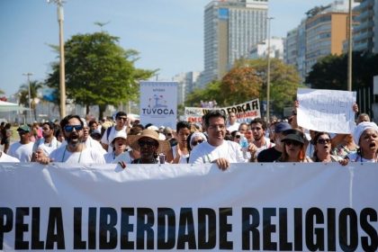 A pesquisa mostrou que intolerância religiosa foi o crime que mais cresceu, com 2.813 denúncias em 2022 (Fernando Frazão/ABr)