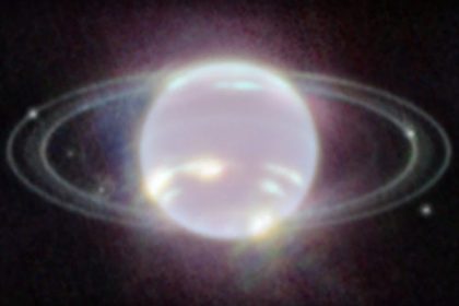 Planeta brilhante: Netuno registrado pelo James Webb (Foto: Nasa/Divulgação)