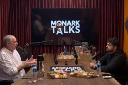 Ciro Gomes na entrevista ao Monark Talks (Foto: Reprodução/YouTube)