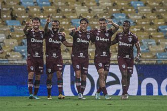 Jogadores do Fluminense golearam Juventude (Foto: Marcelo Gonçalves/FFC)