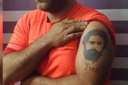 Preso por homicídio tem tatuagem de Lula (Foto: Reprodução/Redes Sociais)