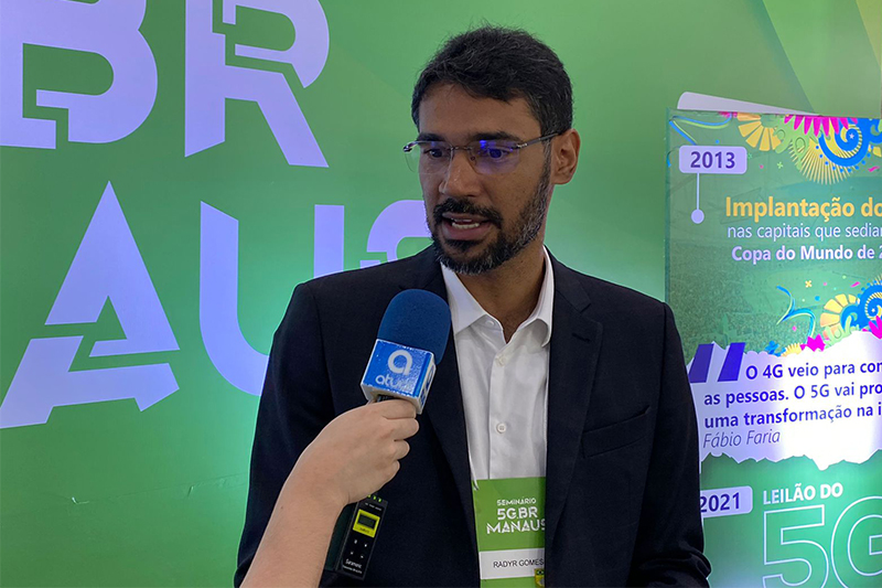Secretário Radyr Junior diz que lei desburocratiza serviço de 5G em Manaus (Foto: Murilo Rodrigues/ATUAL)