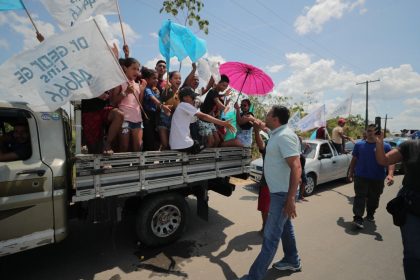 Wilson Lima finalizou a agenda em Guajará, no domingo (Foto: Diego Peres/Divulgação)