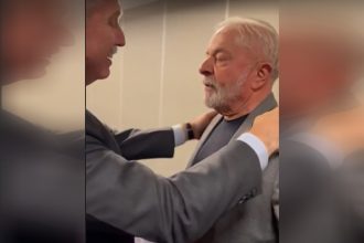 Alberto Fernandéz e Lula se encontraram nesta segunda-feira (Foto: Twitter/Reprodução)