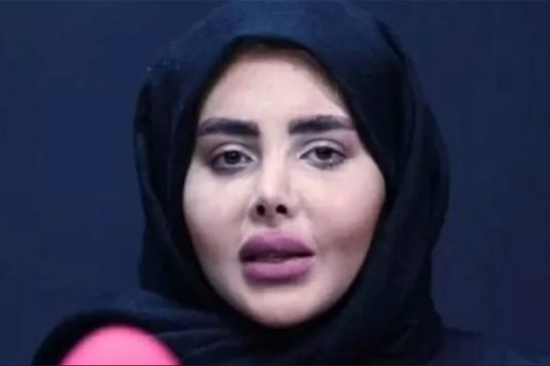 Sahar Tabar sem a maquiagem: irreconhecível (Foto: Instagram/Reprodução)