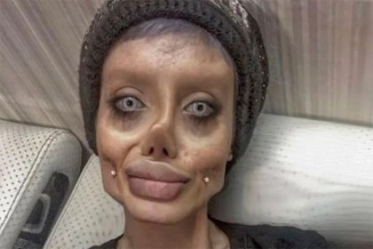Angelina Lolie Zumbi mostrou o rosto pela primeira vez (Foto: Instagram/Reprodução)