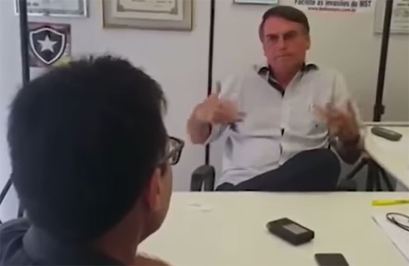 Vídeo em que Bolsonaro diz que comeria carne humana foi usado pelo PT (Foto: YouTube/Reprodução)