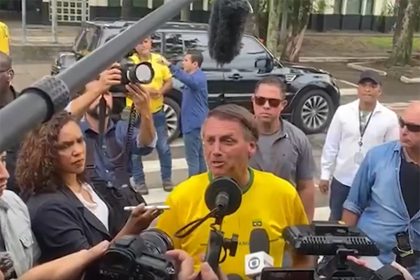 Bolsonaro repetiu discurso de eleições limpas ao votar (Foto: G1/YouTube/Reprodução)