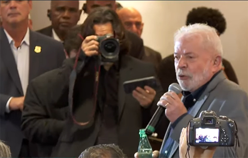 Lula apresentou carta em encontro com líderes evangélicos (Foto: CNN/YouTube/Reprodução)