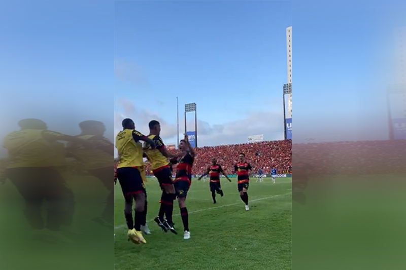 Chico marcou um dos gols do Spor Clube Recife (Foto: Sport Clube Recife/Twitter)