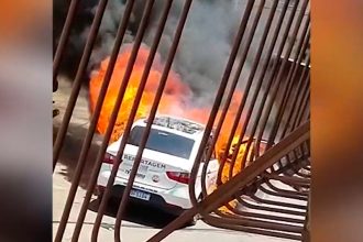 Carro de Reportagem fogo