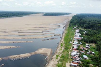 Paraná de Tefé é um dos lugares afetado pela seca (Foto: Prefeitura de Tefé/Divulgação)