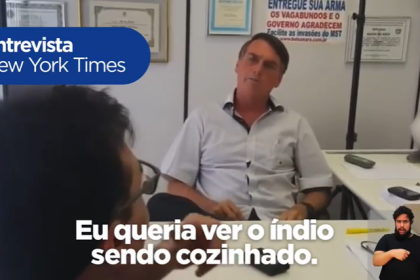 Vídeo da entrevista de Bolsonaro ao New York Times foi proibido pelo TSE (Foto: Reprodução)