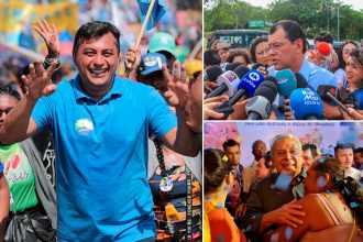 Wilson Lima, Eduardo Braga e Amazonino