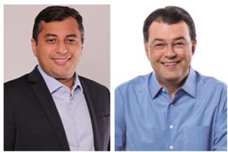 Wilson Lima teve mais que o dobro de votos de Eduardo Braga na capital (Fotos: Divulgação)