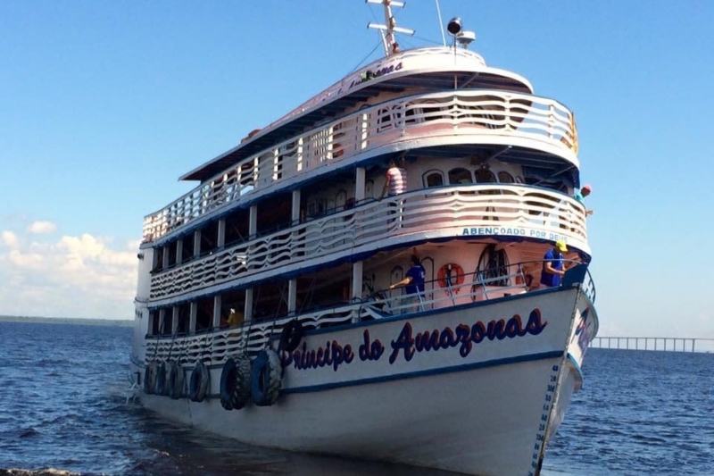 Os responsáveis pela embarcação Príncipe do Amazonas também foram procurados pela reportagem, mas não responderam até o momento (Foto: Reprodução/Facebook)
