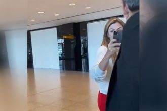 Bolsonarista discutiu com Randolfe Rodrigues (Foto: Twitter/Reprodução)
