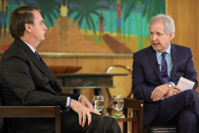 Bolsonaro e Augusto Nunes