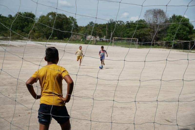 A campanha 'Um gol para Amazônia' quer aproveitar a paixão pela Copa e sensibilizar a sociedade no combate ao desmatamento ilegal (Foto: Divulgação/Felipe Martins) 