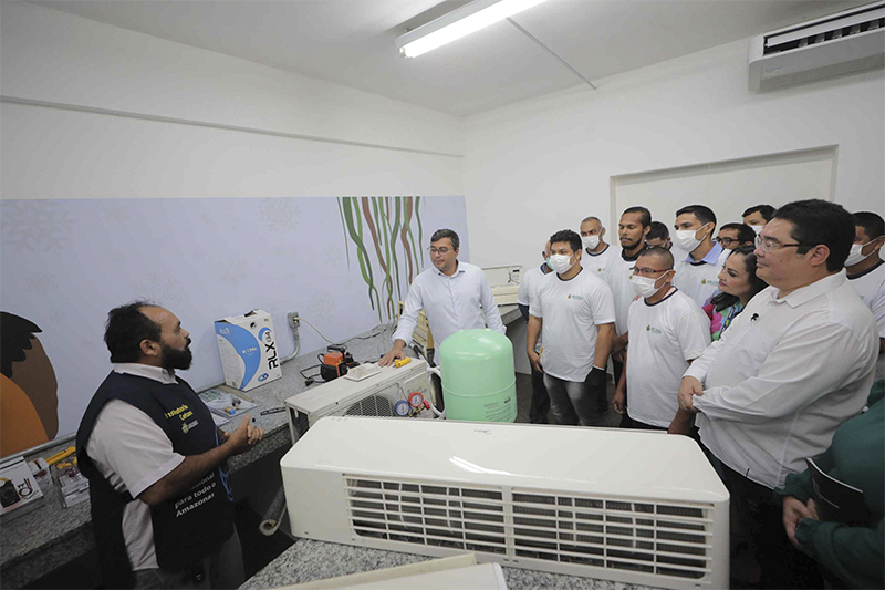 Governador Wilson Lima inaugurou nova unidade do Cetam (Foto: Diego Peres/Secom)