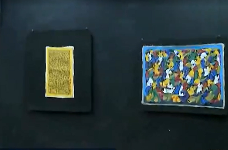 Exposição de arte do Haiti é alvo de ameaças em Santa Catarina (Foto: Globoplay/YouTube/Reprodução)