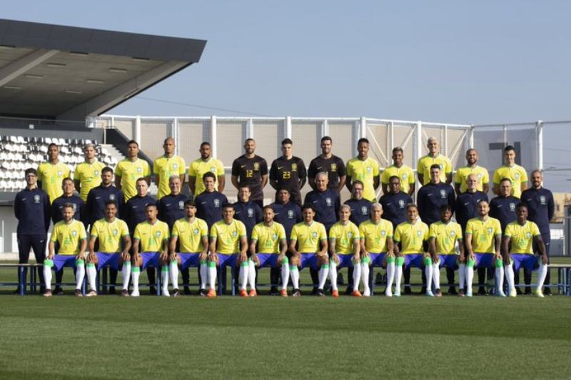 Sele&ccedil;&atilde;o brasileira divulga foto oficial da Copa do Mundo do Qatar