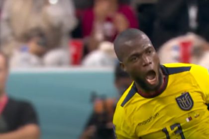 Enner Valencia marcou os dois gols do Equador sobre o Qatar (Foto: YouTube/Reprodução)