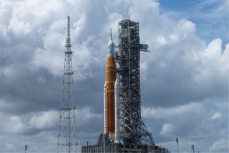 O foguete é o mais potente desenvolvido pela Nasae integra o programa Artemis (Foto: Divulgação/Nasa)