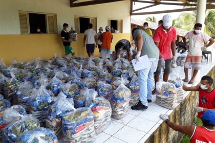Cestas básicas: doação de alimentos para combate à fome (Foto: Consea-AM/Divulgação)
