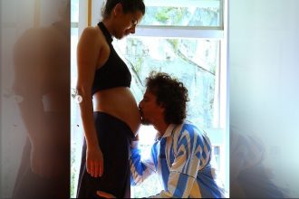 Jornalista Aline Midlej anunciou gravidez e nome da filha em seu perfil de Instagram (Foto: Reprodução/Intagram)