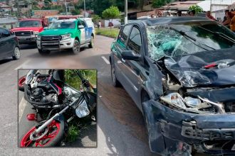 acidente com moto