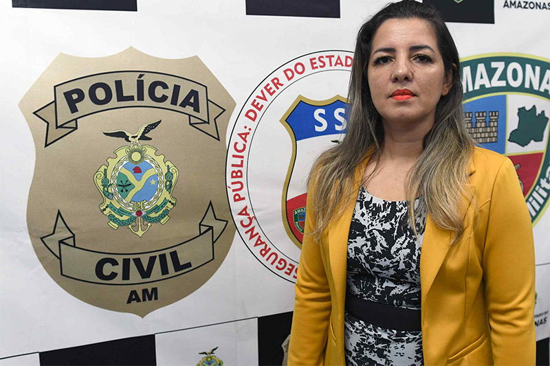 Delegada Elizabeth de Paula disse que Pix ajudou na prisão de suspeito (Foto: Erlon Rodrigues/PC-AM)