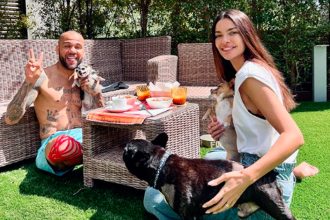 Daniel Alves e Joana Sanz