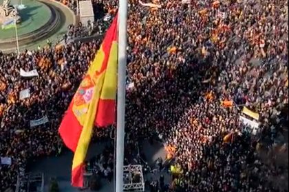 Protesto na Espanha