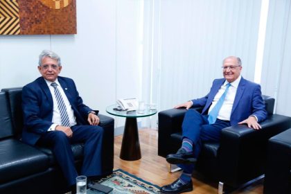 Pauderney Avelino e Geraldo Alckmin