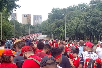 Apoiadores chegam à Esplanada dos Ministérios para posse de Lula (Foto: Narciso Freitas/Divulgação)