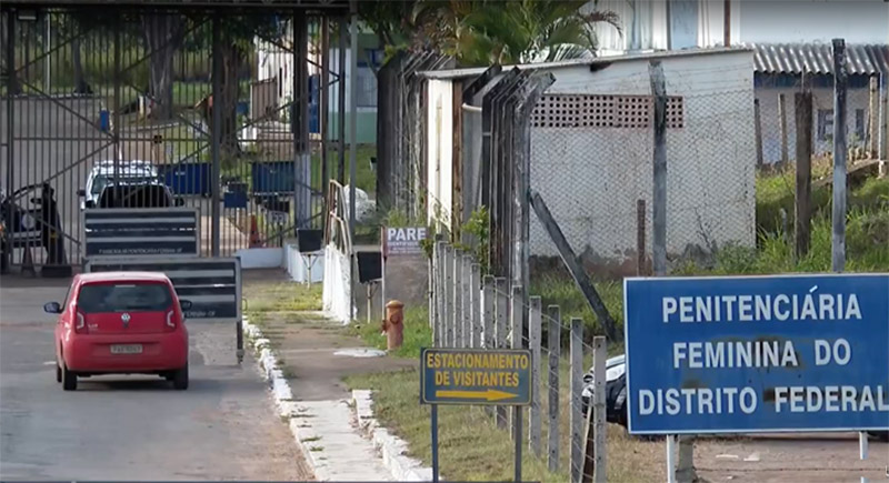 Presídio feminino de Brasília: presas por atos golpistas reclamam de vida na cadeia (Foto: G1/YouTube/Reprodução)
