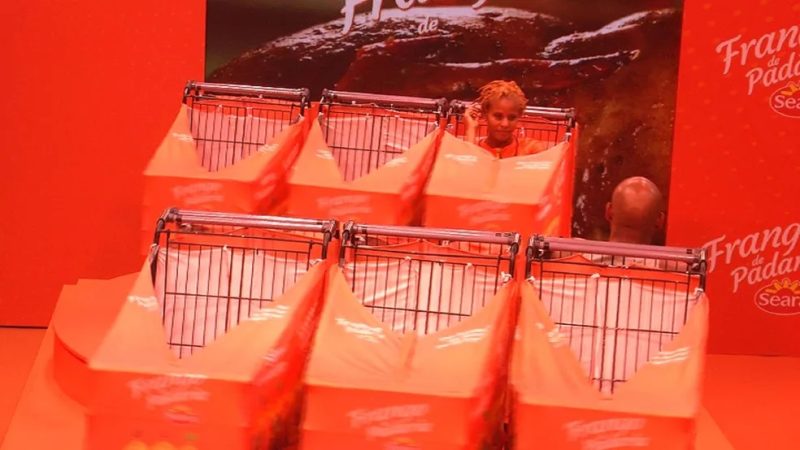 Aline e Cezar disputam liderança no BBB 23 (Foto: Gshow/Reprodução)