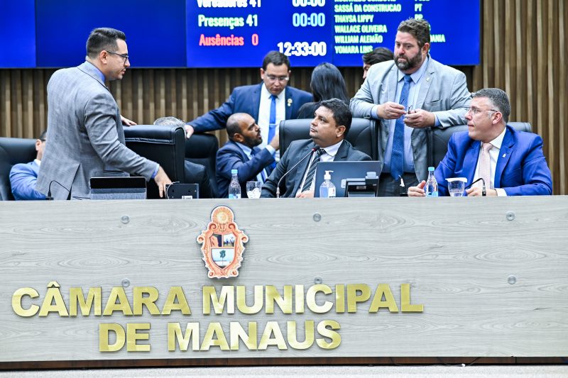 Vereadores escolheram novos presidentes de comissões da Câmara Municipal de Manaus (Foto: Emerson França/CMM)