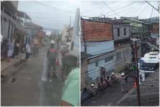 Funcionários da Amazonas Energia foram impedidos de instalar novos medidores (Foto: Divulgação)